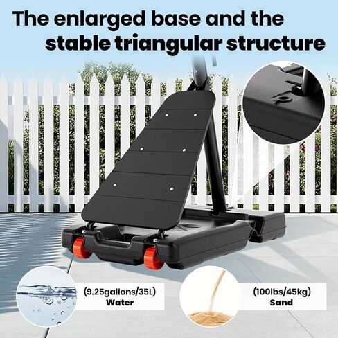 AWII SPORT كرة السلة هوب ارتفاع قابل للتعديل 5.5-10FT، نظام أهداف كرة السلة المحمول مع لوحة خلفية مقاومة للكسر للأطفال الشباب الذين يلعبون في الفناء الخلفي/المحاكم/في الهواء الطلق in Kuwait