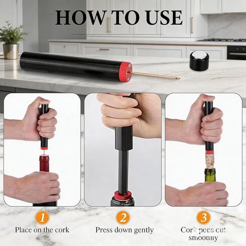 Aeropop Wine Opener, Loritia Arropop Wine Opener, Aero Pop Wines Openers, Needle Type Wines Bottle Openers, Travel Portable Pocket Air Pressure Pump Bottle Open (Golden+Red) in Saudi Arabia