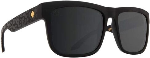 Spy Optic Discord Sunglasses Matte Black Leopard w/Happy Grey Green Silver Flash Lens + Sticker in Saudi Arabia