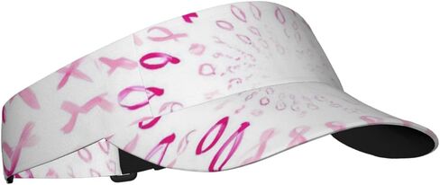 Sports Sun Visor Hat Women Men Adjustable Clip On Visors Outdoor Golf Beach Cap-Breast Cancer Awareness in Saudi Arabia