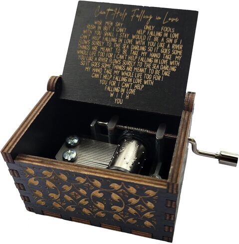 TheLaser'sEdge Elvis Presley Can't Help Music Box، مع أغنية "Can't Help Falling In Love"، هدايا للنساء، عيد الميلاد، عيد الميلاد in Kuwait