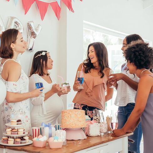 [100 قطعة] شفاطات شرب بلاستيكية للاستعمال مرة واحدة باللون الوردي - شفاطات منحنية لطيفة بطول 8.26 بوصة وعرض 0.24 بوصة لحفلات أعياد الميلاد الوردية، وحفلات العزوبية، وحفلات الزفاف، وحفلات استقبال المولود الجديد، وكشف الجنس in Kuwait