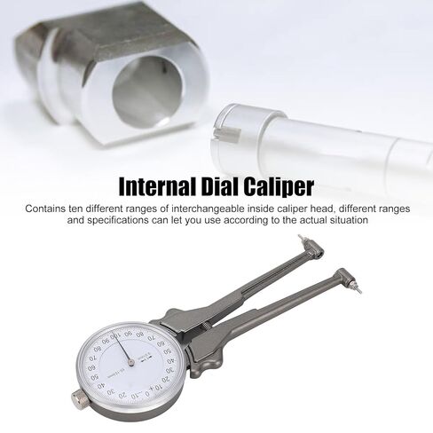 Digital Internal Caliper Gage Set, 55-153mm Replaceable Dial Inside Caliper Gauge, 10 Heads, High Accuracy, Widely Used for Cylinder Bore in Saudi Arabia