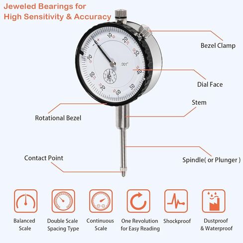 Differential Pinion Depth Checker Kit Gauge Tool Compatible with GM 10-14 Bolts, Ford 7.5" 8" 8.8" 9", Dana 30-80, Chrysler And Most Differentials Replacement for T&D 11001 Pinion Depth Checker in Saudi Arabia