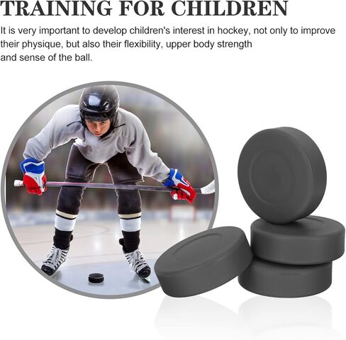 Toddmomy Ice Hockey Practice Pucks 4-Pack 2.75 Inch Training Pucks for Roller Skating and Indoor Hockey Practice Low Friction Sliding Training Supplies in Saudi Arabia