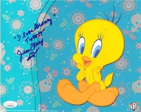 Athlon Sports CTBL-023323 مقاس 8 × 10 بوصة. صورة June Foray موقعة من Looney Toons Tweety، I Love Granny - JSA Hologram No. DD39382 in Saudi Arabia