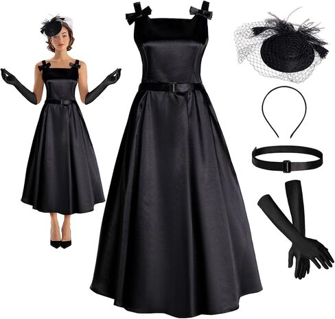 Women's 1950s Audrey Hepburn Style Dress Vintage Swing Cocktail Dresses Tea Party Outfits in Saudi Arabia