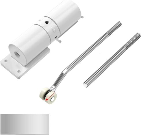 Adjustable 30KG Soft Closing Spring Door Closer Hydraulic Buffer Silent(White) in Saudi Arabia