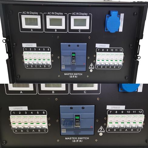 JUNMAN 12 Channel 24 Edison Power Distro Distributor Box for DJ Stage Lighting Party Event Show in Saudi Arabia