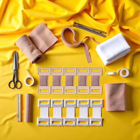 10 Pcs Bandage Wrap Stretch Metal Clips Fixation Clamps Hooks Kit for Sport White/Coffee Replacement Elastic Bandage Wrap Clips Black Bandages and Bandaging Supplies in Saudi Arabia