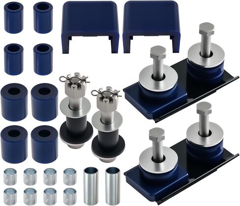 maXpeedingrods Engine Hinge Pivot Bolt Kit, Roller Bushings, Truck Hood Bumper Compatible with Peterbilt 377 378 379, 357 375 379, 330 357 377 379 385, Blue in Saudi Arabia