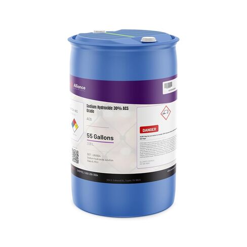 Alliance Chemical - Sodium Hydroxide 30% ACS Grade - 1 Gallon - Drain Cleaning, Soap Making, Ph Adjustment (NaOH) | CAS 1310-73-2 in Saudi Arabia