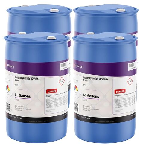 Alliance Chemical - Sodium Hydroxide 30% ACS Grade - 1 Gallon - Drain Cleaning, Soap Making, Ph Adjustment (NaOH) | CAS 1310-73-2 in Saudi Arabia