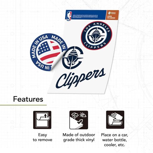 ملصق Desert Cactus LA Clippers لوس أنجلوس كليبرز NBA مرخص رسميًا من الفينيل ملصق زجاجة مياه للكمبيوتر المحمول ودفتر قصاصات السيارة (النوع 5-1) in Saudi Arabia