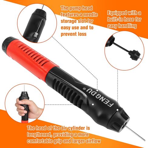 مجموعة مضخة الكرة - مضخة هواء يدوية لكرة القدم وكرة السلة وكرة القدم والكرة الطائرة | مضخة هواء محمولة للمعدات الرياضية والألعاب المطاطية وحمامات السباحة in Kuwait