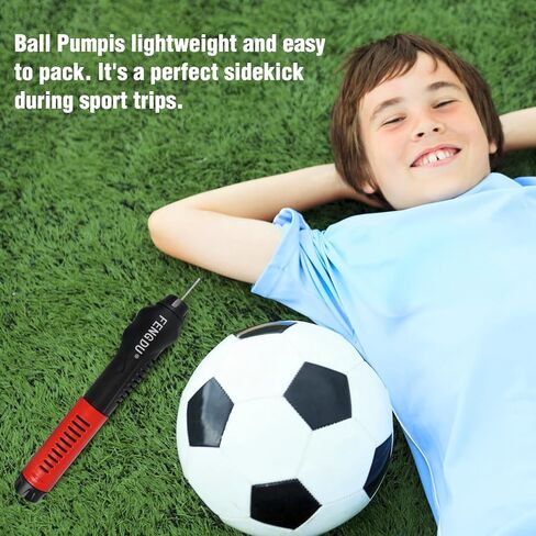 مجموعة مضخة الكرة - مضخة هواء يدوية لكرة القدم وكرة السلة وكرة القدم والكرة الطائرة | مضخة هواء محمولة للمعدات الرياضية والألعاب المطاطية وحمامات السباحة in Kuwait