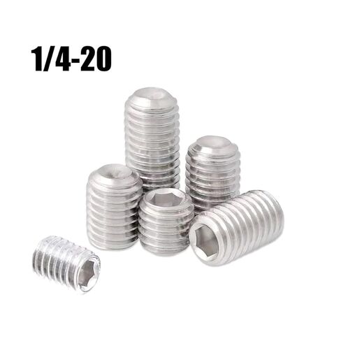 1/4-20 × 3/16 بوصة، برغي نكش سداسي، برغي مقبس، برغي مجموعة المقبس، مقبس سداسي، برغي مقبس سداسي، 1/4-20 × 3/16 بوصة، (15 قطعة) in Kuwait