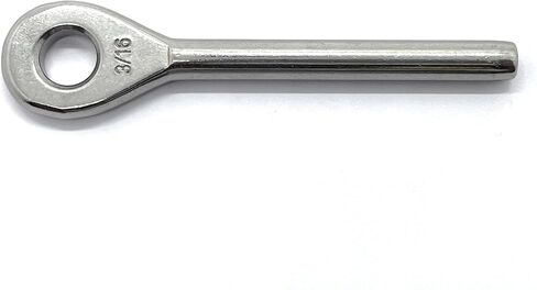 تركيبات نهاية طرفية للعين من الفولاذ المقاوم للصدأ 316 لكابلات بقطر 1/8 بوصة و3/16 بوصة و1/4 بوصة (للكابل 3/16 بوصة، 2) in Kuwait