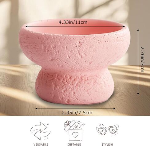 Mini Cement Candle Holder with Volcano Stone Design - Elegant Tealight Holder for Romantic Atmosphere, Perfect for Table Centerpieces & Home Décor (White) in Saudi Arabia