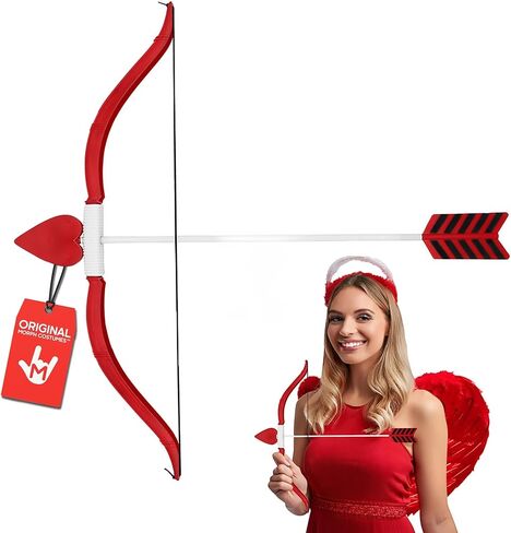 مجموعة دعامة كيوبيد للبالغين من Nicky Bigs Novelties، مجموعة دعامة سهم وخفيفة الوزن محمولة على شكل قلب وعيد الحب والهالوين in Kuwait