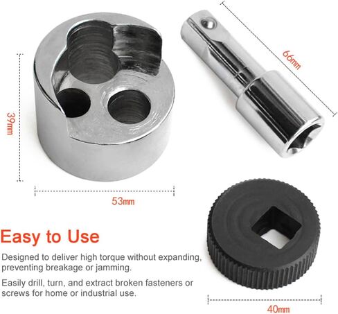 T31006 Bolt Extractor Set High strength alloy steel and non slip handle Broken head slippery wire nut disassembling magic tool Automobile repair machinery and home appliance repair in Saudi Arabia