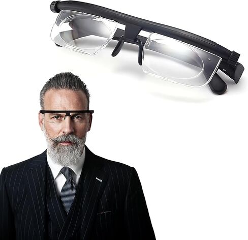 Adjustable Reading Glasses for Women and Men, Adjustable Glasses Dial Vision Perfect for Reading, Computer Use, and Daily Activities in Saudi Arabia