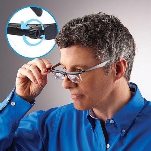 Adjustable Reading Glasses for Women and Men, Adjustable Glasses Dial Vision Perfect for Reading, Computer Use, and Daily Activities in Saudi Arabia