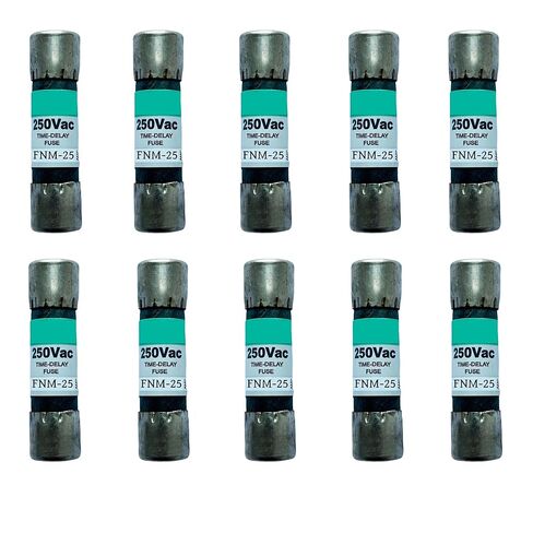 10-حزمة جديدة FNM-25 FNM-25A FNM 25A 250Vac صمام تأخير الوقت، FNM-25A صمامات خرطوشة رفض فئة الحد الحالي CC in Kuwait