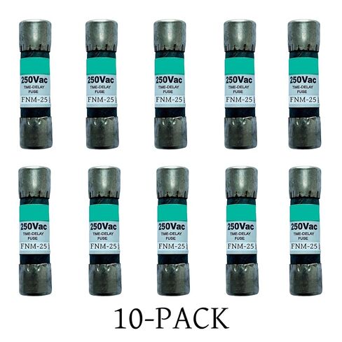 10-حزمة جديدة FNM-25 FNM-25A FNM 25A 250Vac صمام تأخير الوقت، FNM-25A صمامات خرطوشة رفض فئة الحد الحالي CC in Kuwait