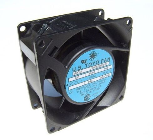 مجموعة من قطعة واحدة من مروحة USTF80381153W 115 AC مقاس 80 مم × 38 مم، الإطار - سبائك الألومنيوم، الإنهاء: 2 سلك من الرصاص in Saudi Arabia