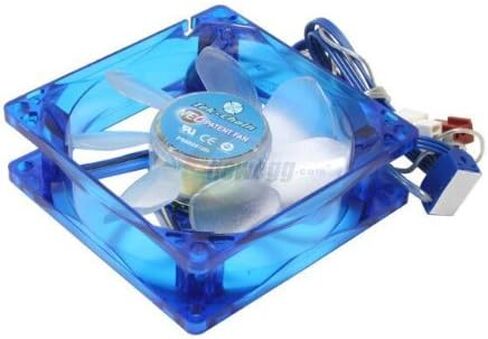 80mm 8cm Multi-Color 4 LED Computer Case Cooling Fan + Adjustable RPM Speed Controller Knob in Saudi Arabia