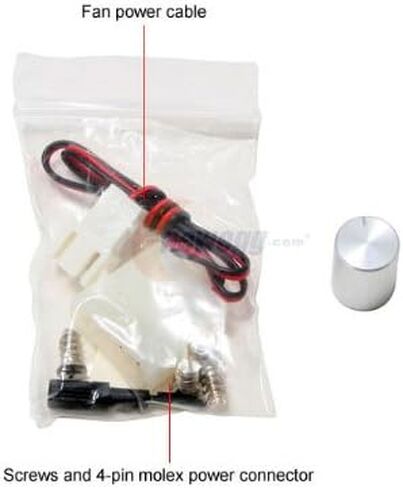 80mm 8cm Multi-Color 4 LED Computer Case Cooling Fan + Adjustable RPM Speed Controller Knob in Saudi Arabia