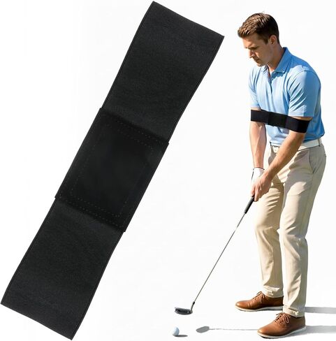 Golf Arm Band Golf Swing Training Aid Golf-Connection Band for Better Tempo, Ball Striking & Consistency, Easy Golf-Swing Training Aid 2.8x13.7 in in Saudi Arabia