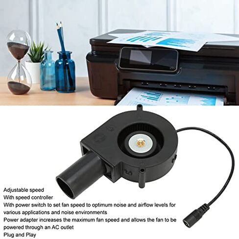 Mini Blower Fan, 12V 6000RPM, 2.85A 34.2W, Speed Control, for DVR Receiver Modem Cooling in Saudi Arabia