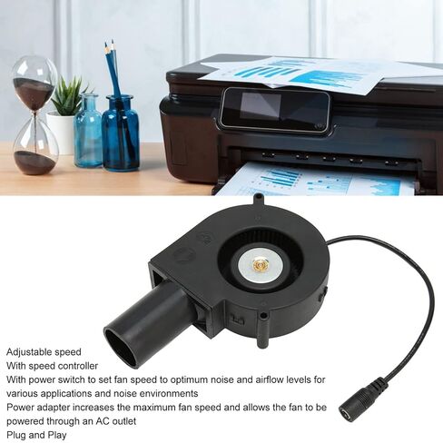 Mini Blower Fan, 12V 6000RPM, 2.85A 34.2W, Speed Control, for DVR Receiver Modem Cooling in Saudi Arabia