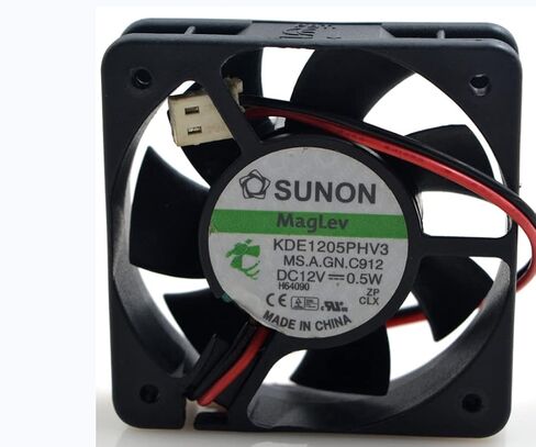 KDE1205PHV3 SUNON 505015 مم 12 فولت 0.5 وات 5 سم مروحة تبريد بسلكين in Kuwait