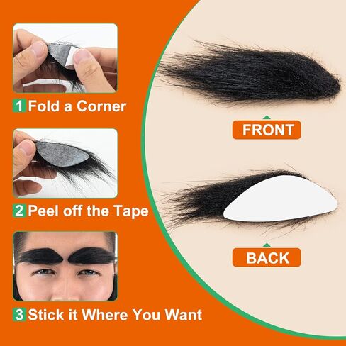 اللحية والحواجب المزيفة من كيكنيك، زي شوارب الملك لشعر الوجه لتزيين لوازم الحفلات، مناسب للبالغين in Kuwait