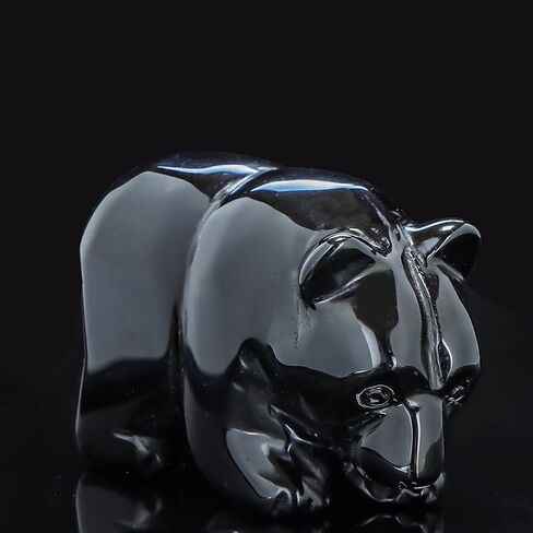 3 "الأحمر النطاقات العقيق الكريستال الدب تمثال الهدايا للمنحوتة باليد، الأحجار الكريمة لمكتب الدب التماثيل ديكور المنزل in Kuwait