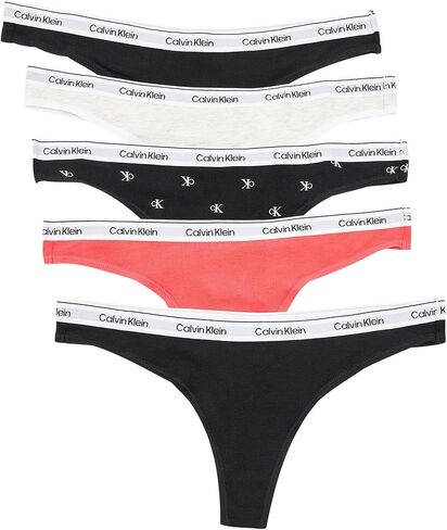 Calvin Klein Women's Icon Logo Thong 5-pack in Saudi Arabia