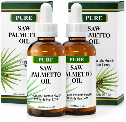 Pure Saw Palmetto Oil Organic Natural 60-90-day Supply Unlike Inefficient Powders Support Prostate Health Sleep Better Reduce Frequent Urination DHT Blocker Stop Hair Loss (1 Fl Oz) in Saudi Arabia
