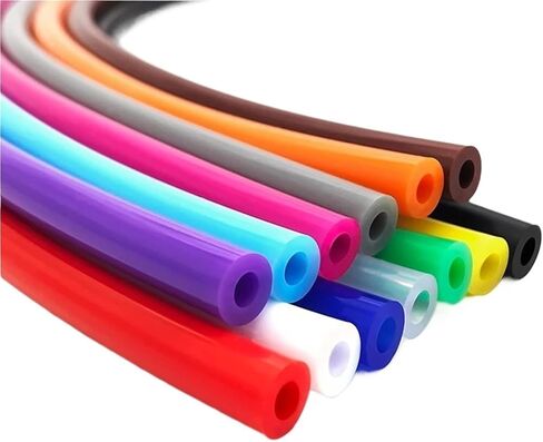 Lfang-Silicone Hose 3M Silicone Tube ID 2mm 3 4 5 6 8 10 12mm Silicone Drink Tubing Food Grade Transparent Colorful Rubber Hose Water Pipe, Pressure and explosion proof(Skyblue Silica Tube) in Saudi Arabia