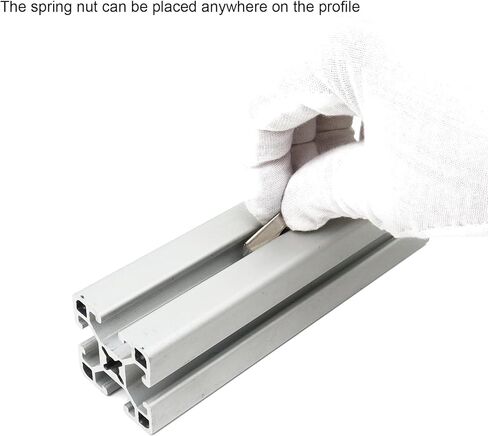 20 Sets 40 Series Aluminum Extrusion Profile T Slot Corner Bracket 4040 90 Degree Right Angle Connector with M8 Spring Bolts Nuts for 40/40 4080 Extruded Aluminum Hardware in Saudi Arabia