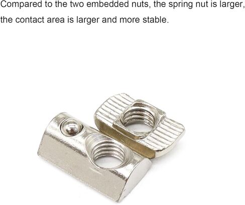20 Sets 40 Series Aluminum Extrusion Profile T Slot Corner Bracket 4040 90 Degree Right Angle Connector with M8 Spring Bolts Nuts for 40/40 4080 Extruded Aluminum Hardware in Saudi Arabia