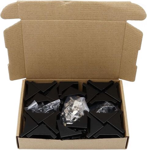 20 Sets 40 Series Aluminum Extrusion Profile T Slot Corner Bracket 4040 90 Degree Right Angle Connector with M8 Spring Bolts Nuts for 40/40 4080 Extruded Aluminum Hardware in Saudi Arabia