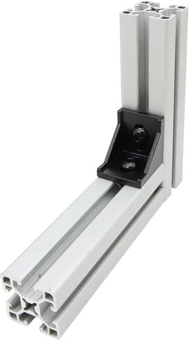 20 Sets 40 Series Aluminum Extrusion Profile T Slot Corner Bracket 4040 90 Degree Right Angle Connector with M8 Spring Bolts Nuts for 40/40 4080 Extruded Aluminum Hardware in Saudi Arabia