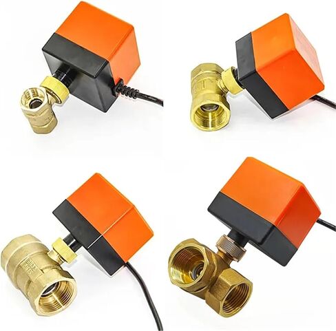 DN15 DN20 DN25 DN50 Electric Ball Valve 3-wire 2-Control Motorized Brass 220V 24V 12V AC/DC 1Pcs(2 WAY_220VAC) in Saudi Arabia