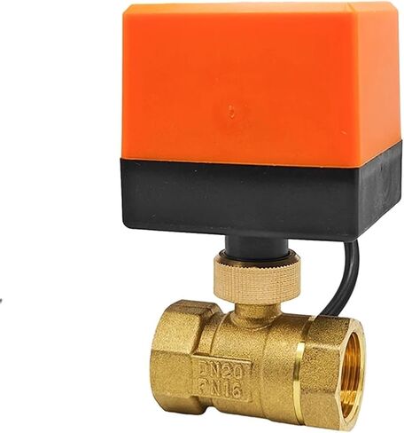 DN15 DN20 DN25 DN50 Electric Ball Valve 3-wire 2-Control Motorized Brass 220V 24V 12V AC/DC 1Pcs(2 WAY_220VAC) in Saudi Arabia