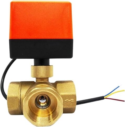 Three-Wire Two-Way Control 1/2" 3/4" 1" Three-Way Ball Valve Ball Valve Brass(1,24VDC) in Saudi Arabia
