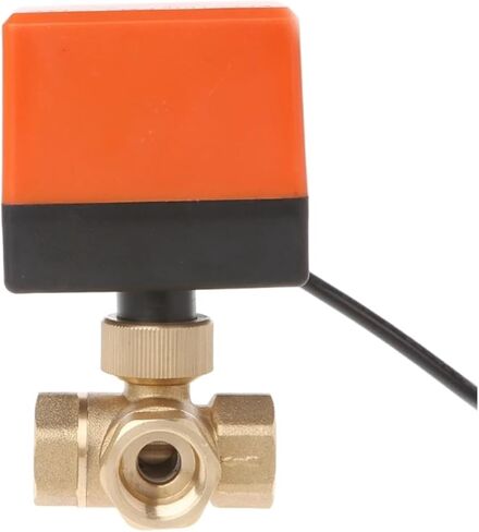 Three-Wire Two-Way Control 1/2" 3/4" 1" Three-Way Ball Valve Ball Valve Brass(1,24VDC) in Saudi Arabia