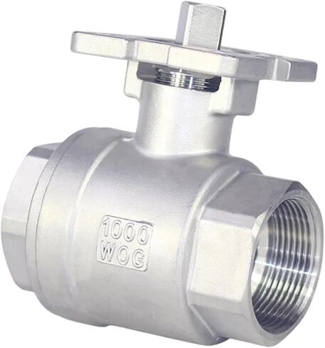 1/2 3/4 1 2 Two-piece High Platform Ball Valve Stainless Steel Female Thread Q11F 1Pcs(1") in Saudi Arabia